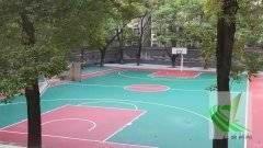 岳塘区首片新国标篮球场由AG亚游体育建成